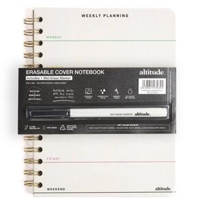 Altitude Undated Ruled 160 Page Journal with Erasable Cover Wet Erase Marker